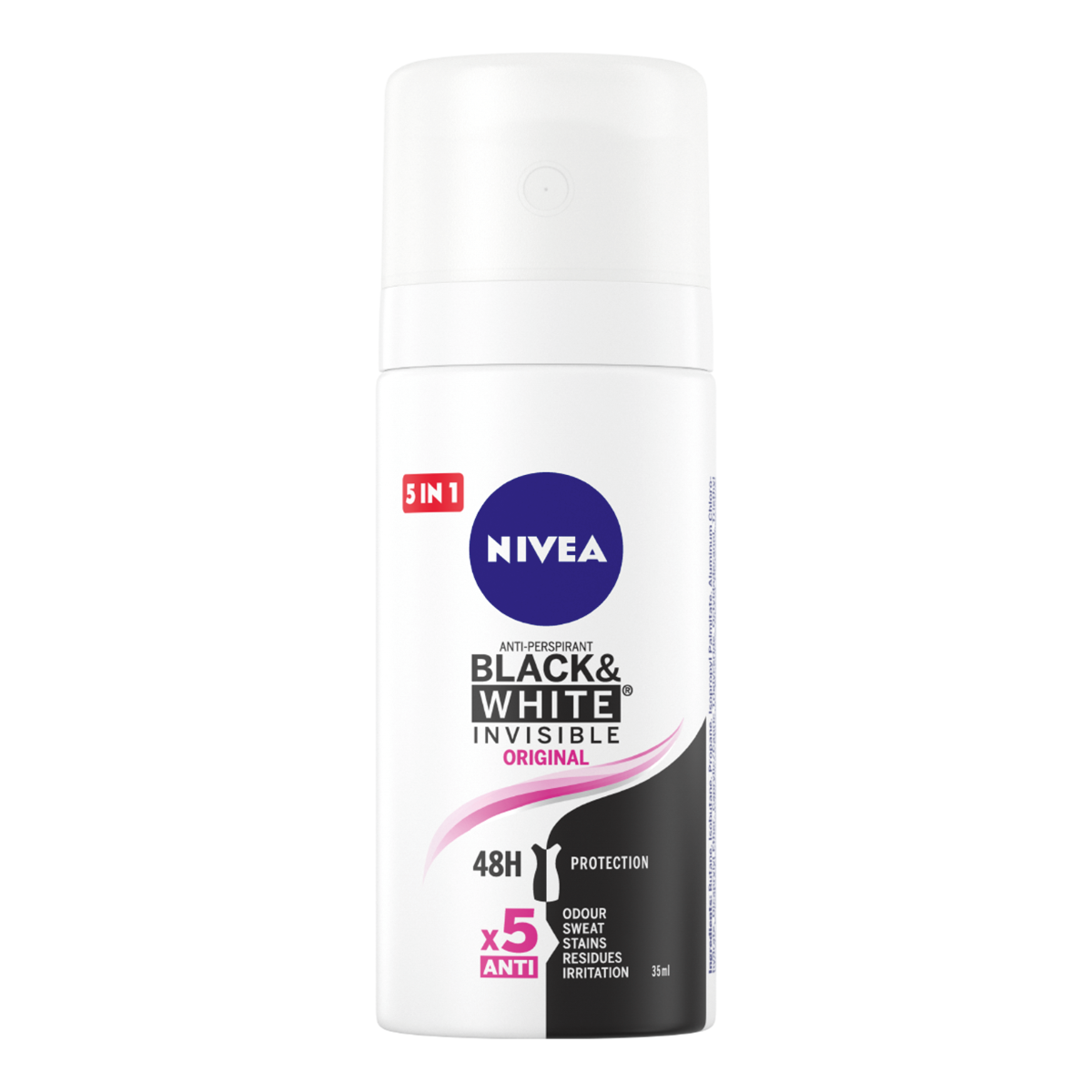 NIVEA DEO SPRAY 35 ML BLACK&WHITE ORIGINAL MINI SIZE