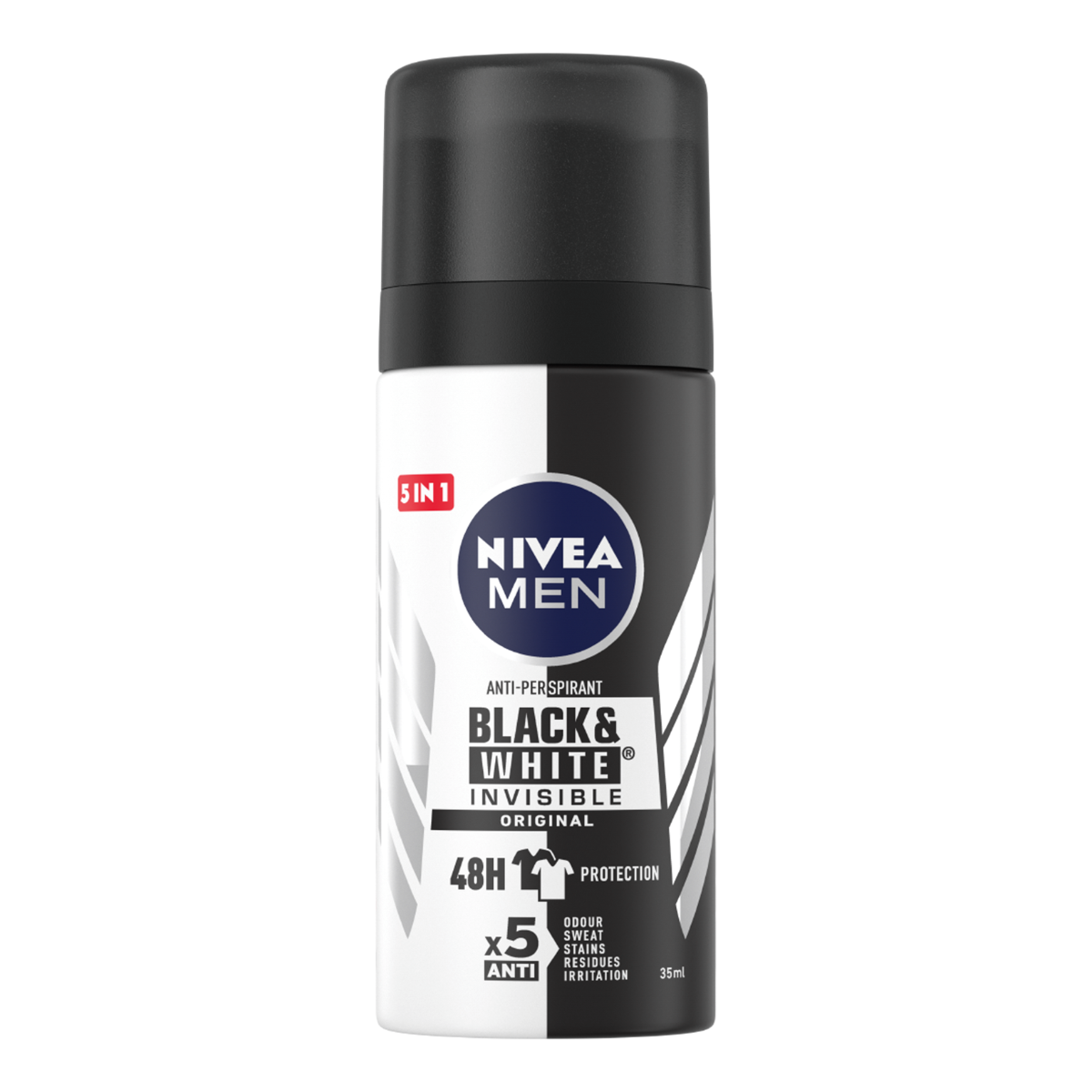 NIVEA DEO SPRAY 35 ML MEN BLACK&WHITE ORIGINAL MINI SIZE