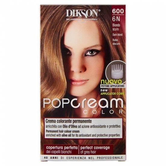 DIKSON POP CREAM COLOR CREMA COLORANTE 600-6N BIONDO SCURO