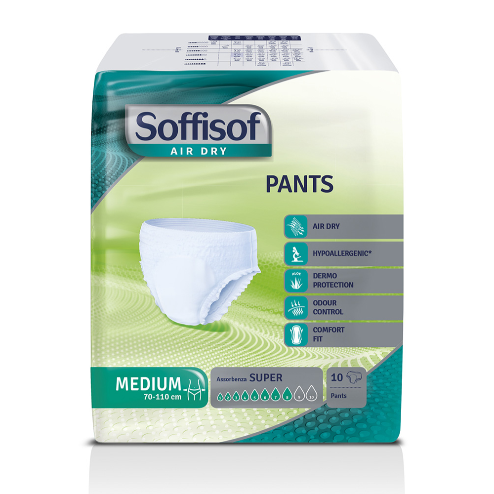 SOFFISOF PANTS PANNOLONI SUPER MISURA MEDIA 10 PZ