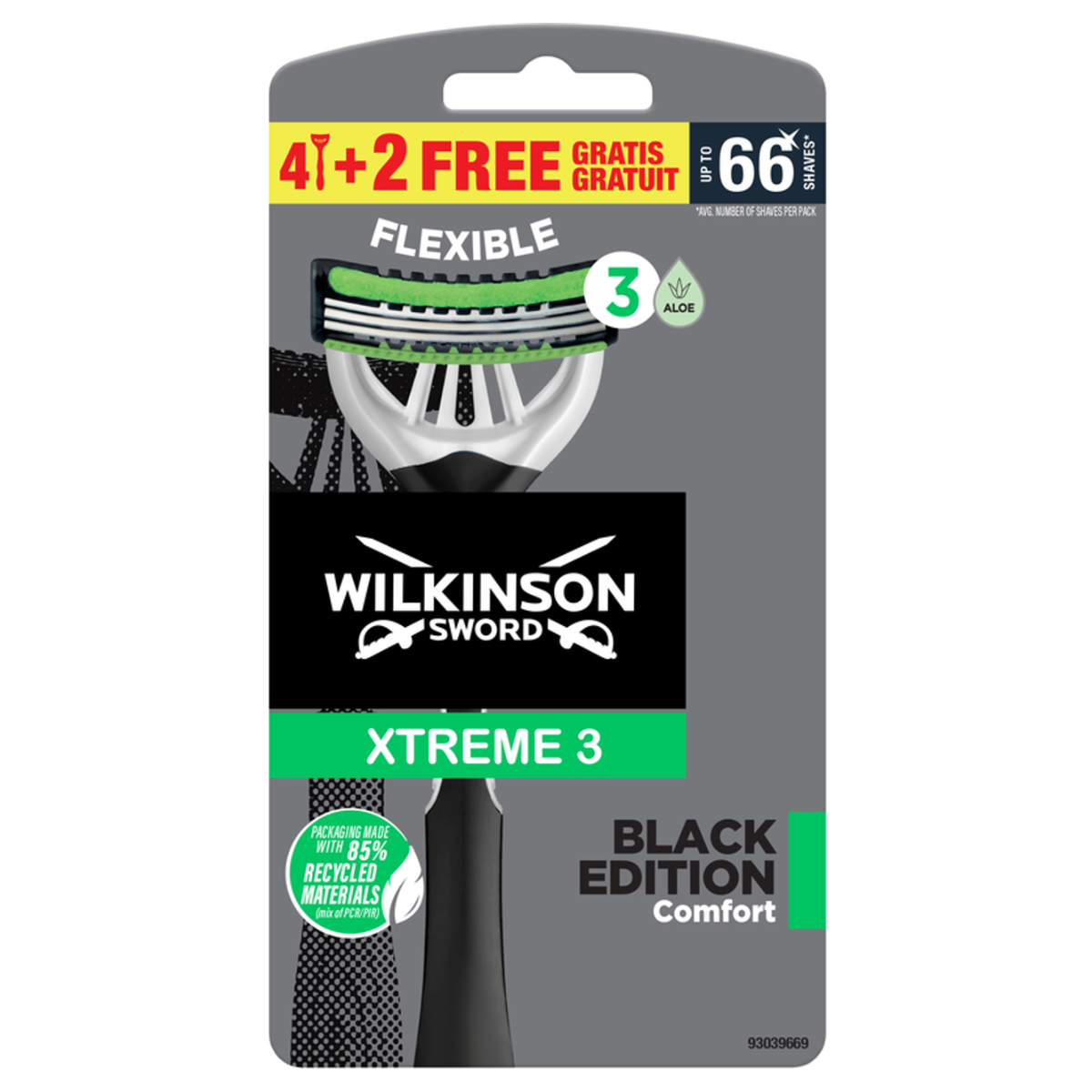 WILKINSON XTREME3 BLACK EDITION COMFORT 4+2