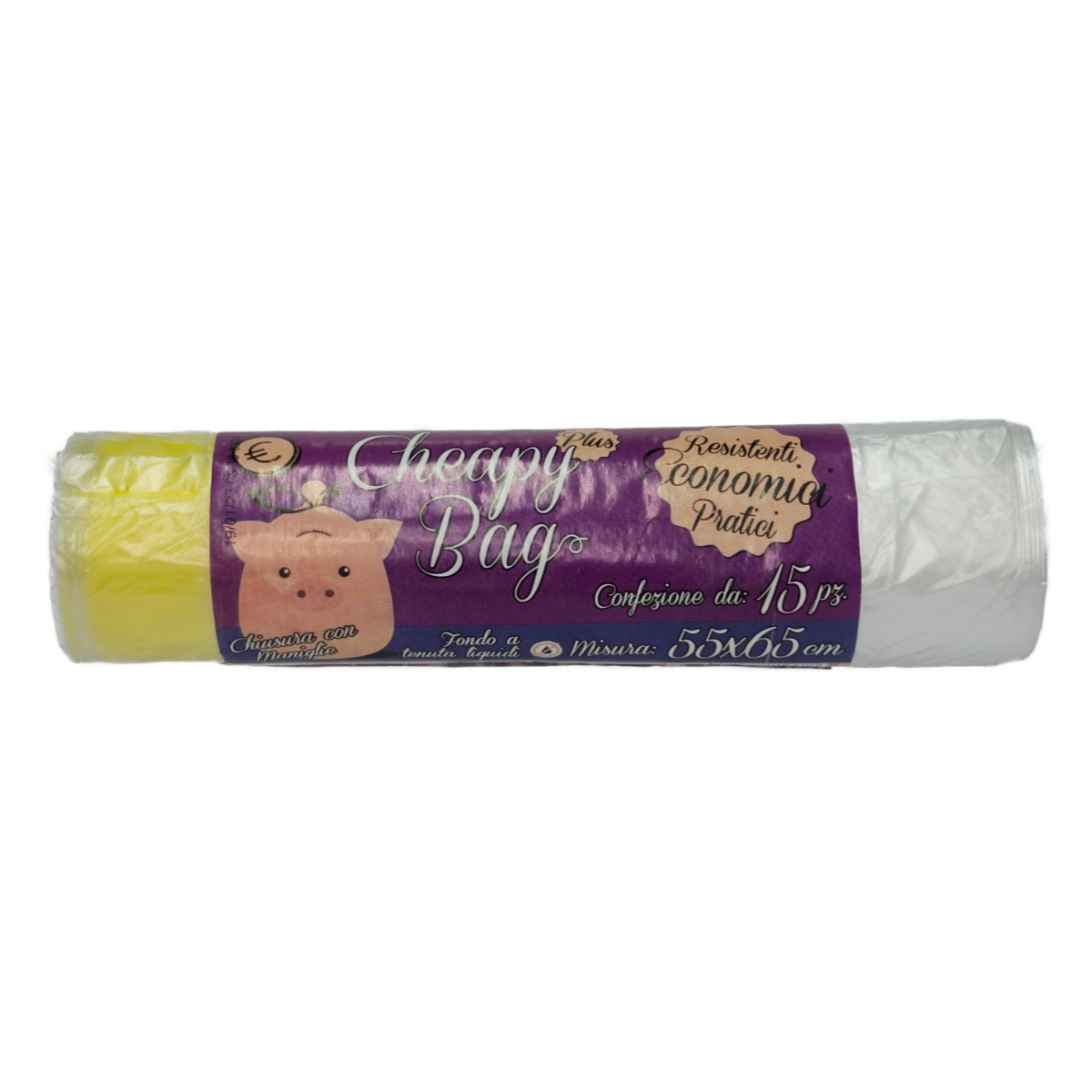 CHEAPY BAG SACCO 55X65 TRASPARENTE 15 PZ