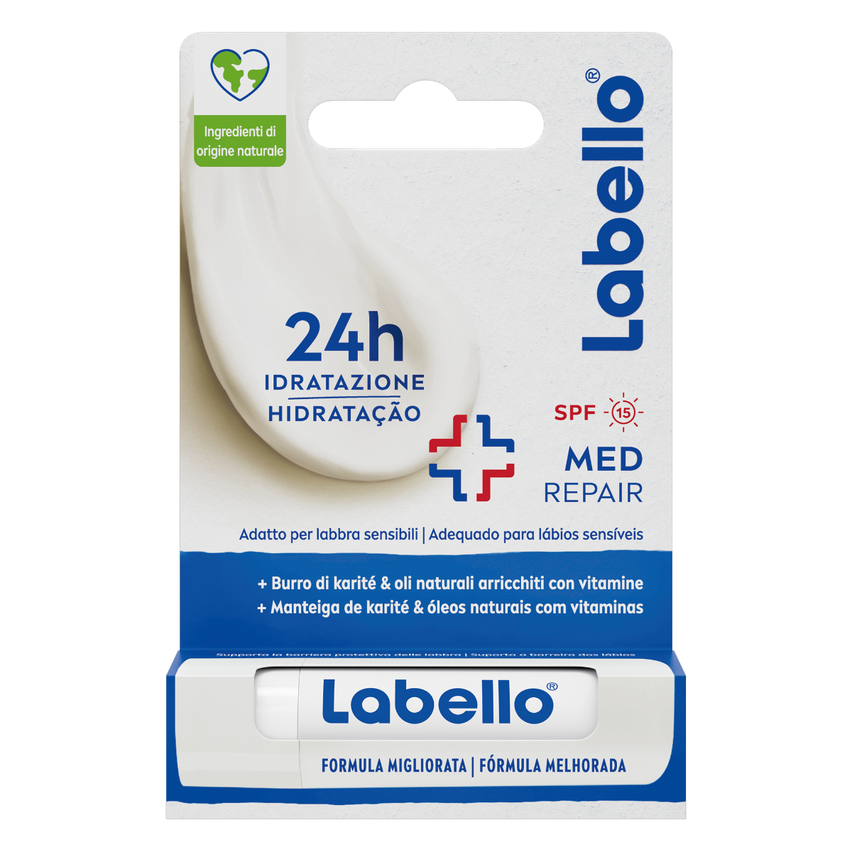 LABELLO BURROCACAO 4.8GR MED REPAIR 24h IDRATAZIONE