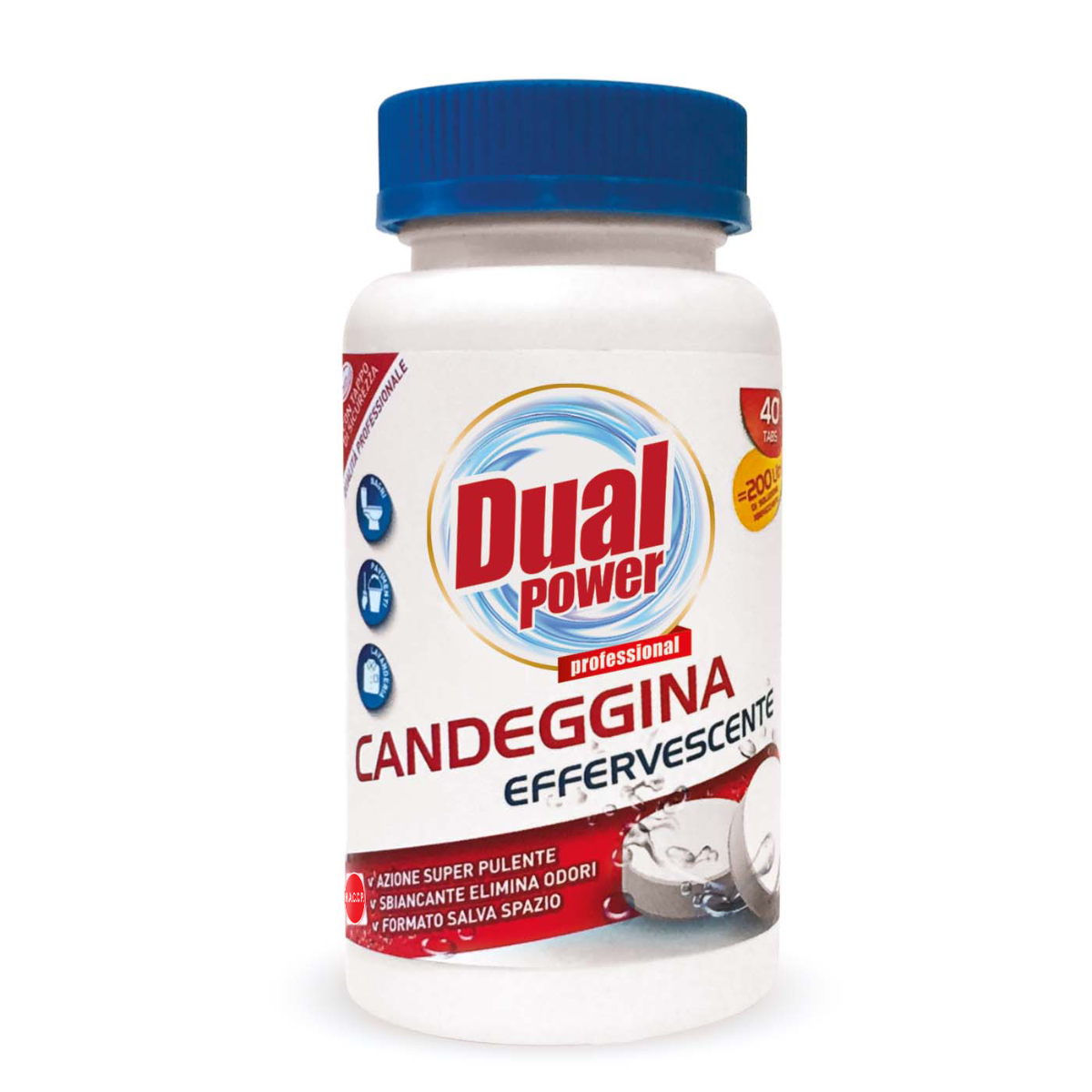 DUAL POWER CANDEGGINA EFFERVESCENTE 40 TABS CLASSICA