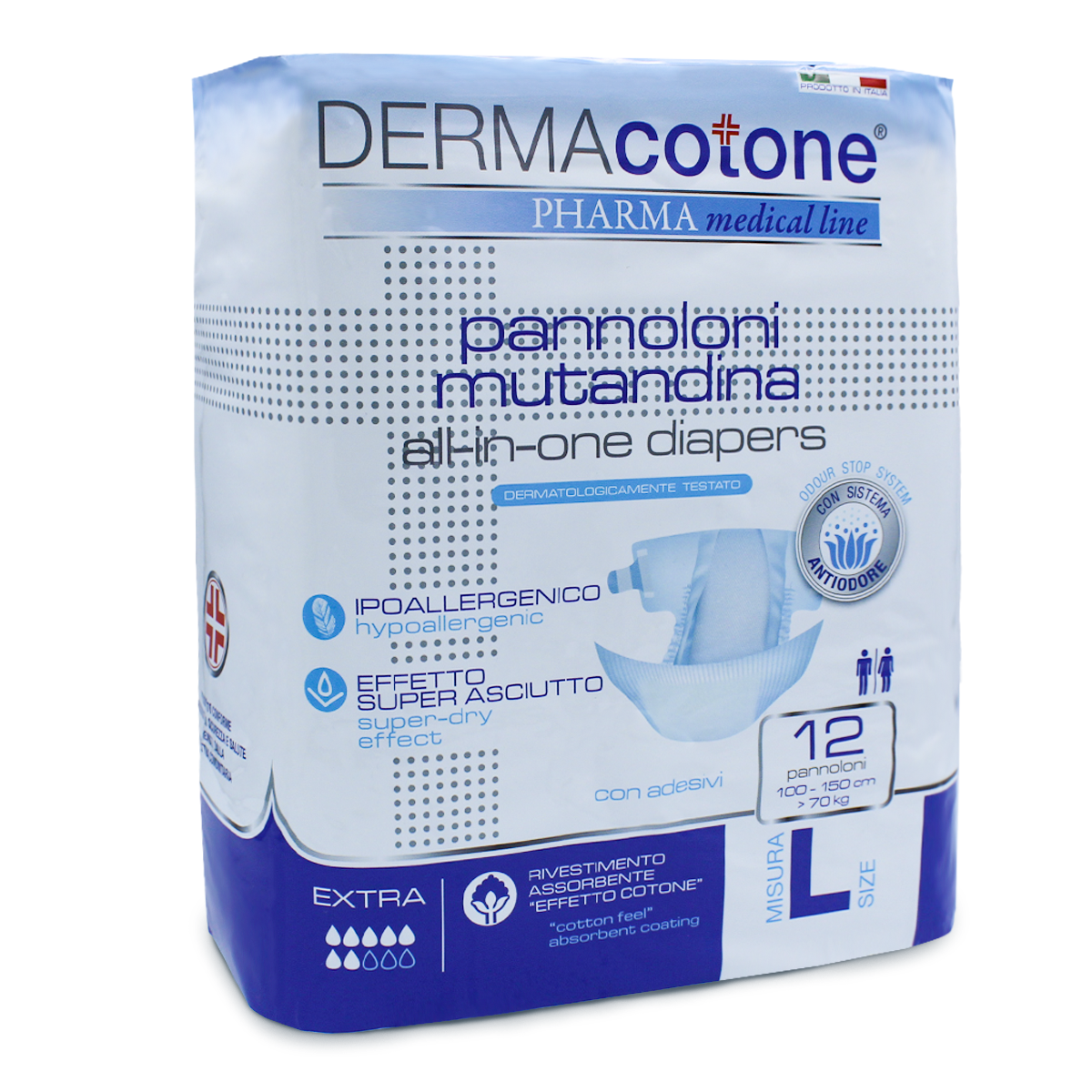 DERMACOTONE PHARMA PANNOLONI MUTANDINA MISURA LARGE 12 PZ