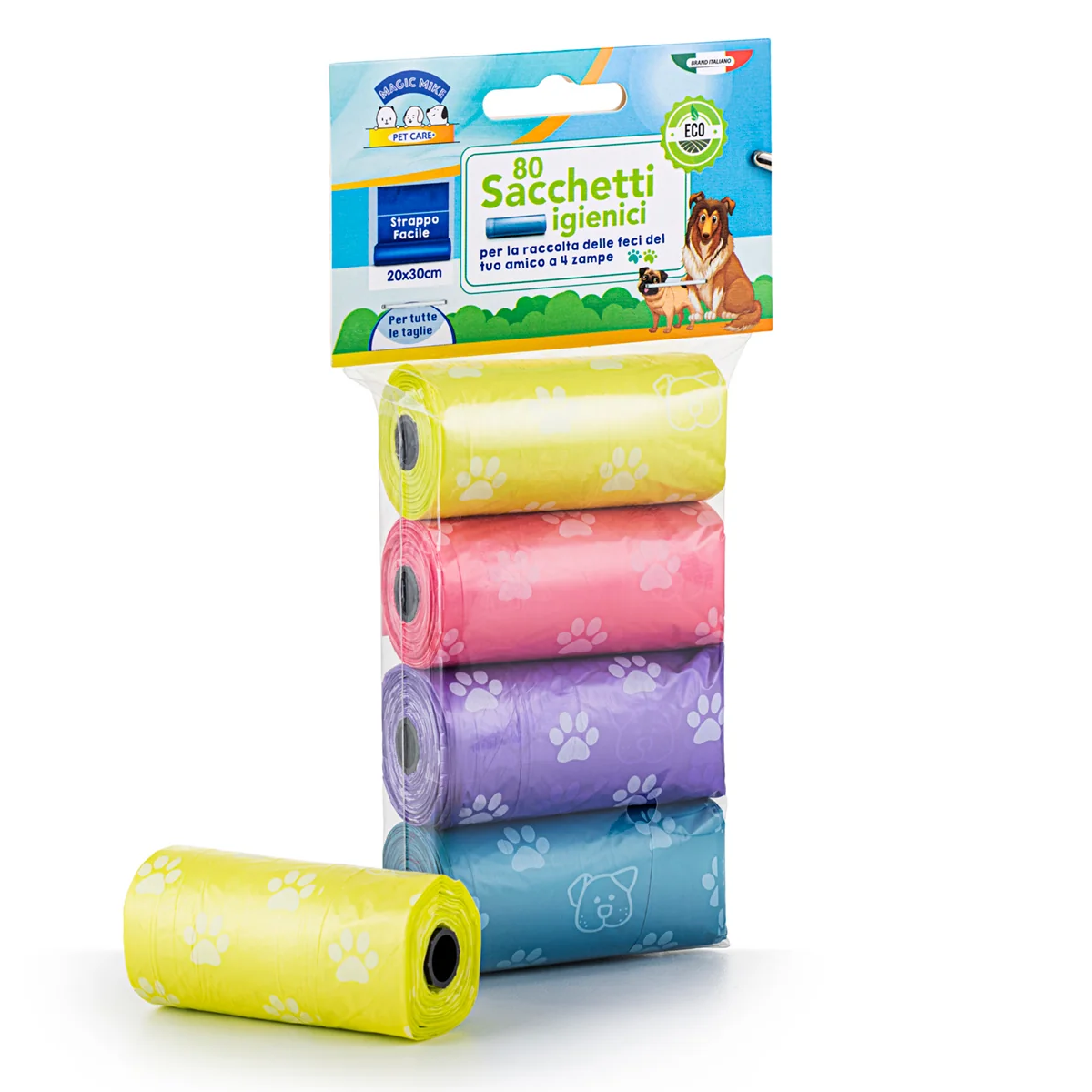 CLENDY SACCHETTI IGIENICI PER ANIMALI 80 PZ 20X30 MAGIC MIKE