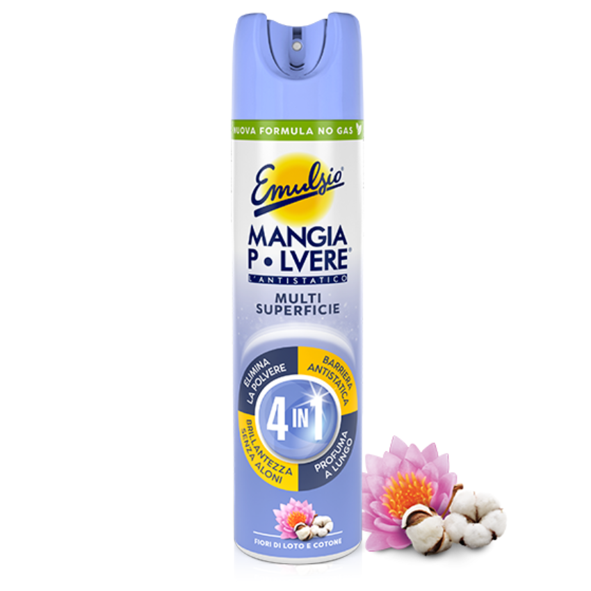 EMULSIO MANGIAPOLVERE 300 ML FIORI DI LOTO E COTONE