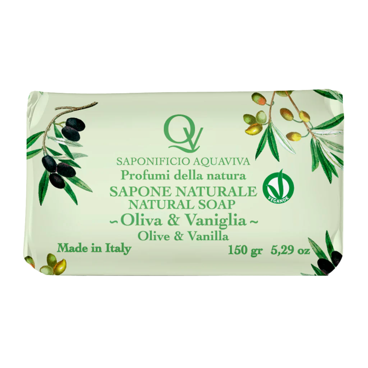 AQUAVIVA SAPONETTA NATURALE 150 GR OLIVA E VANIGLIA