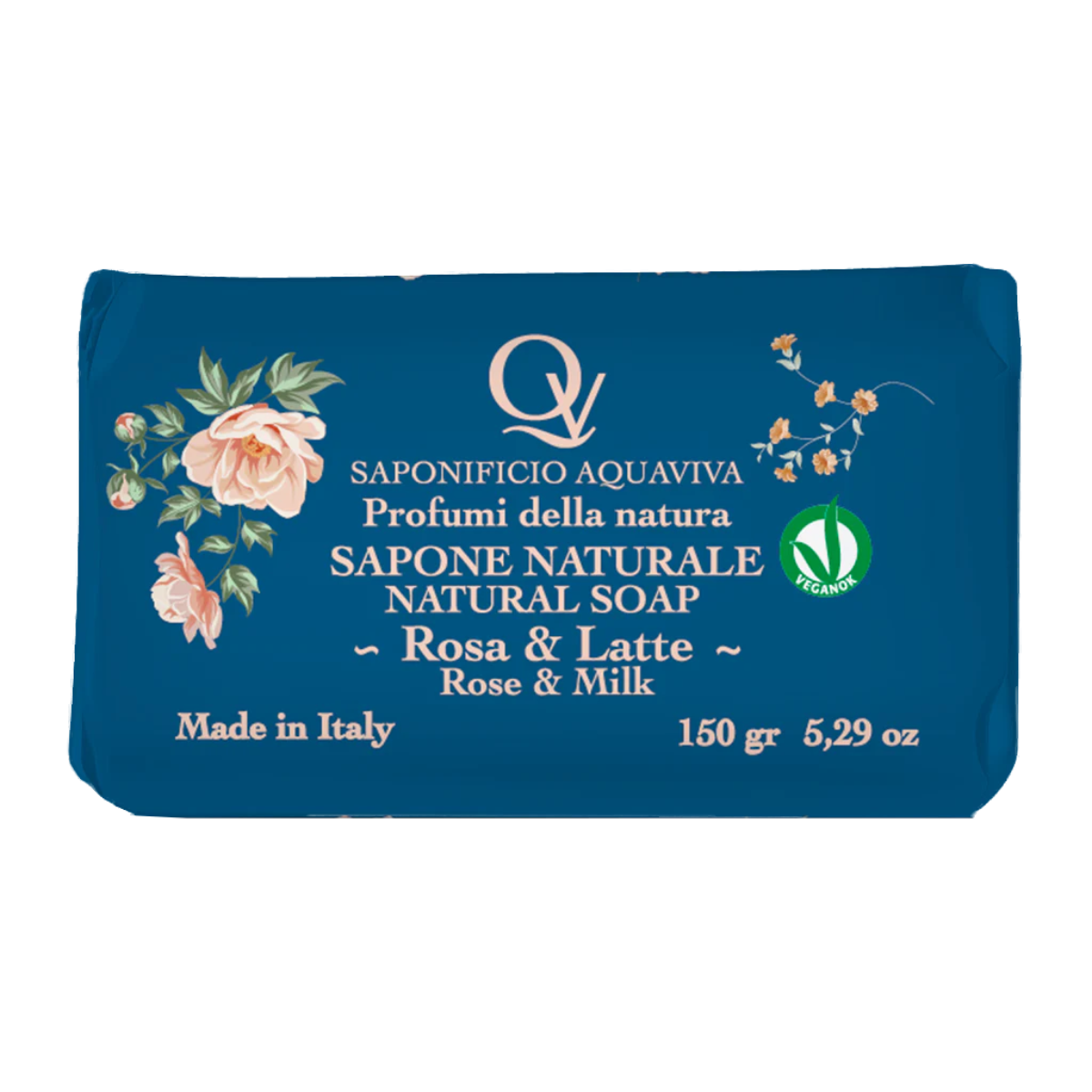 AQUAVIVA SAPONETTA NATURALE 150 GR ROSA E LATTE