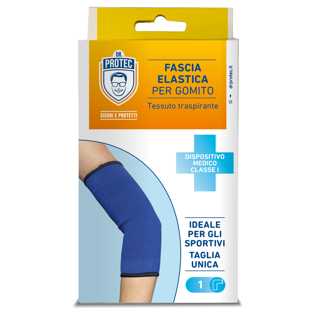 DR. PROTEC FASCIA ELASTICA GOMITO BLU 1PZ