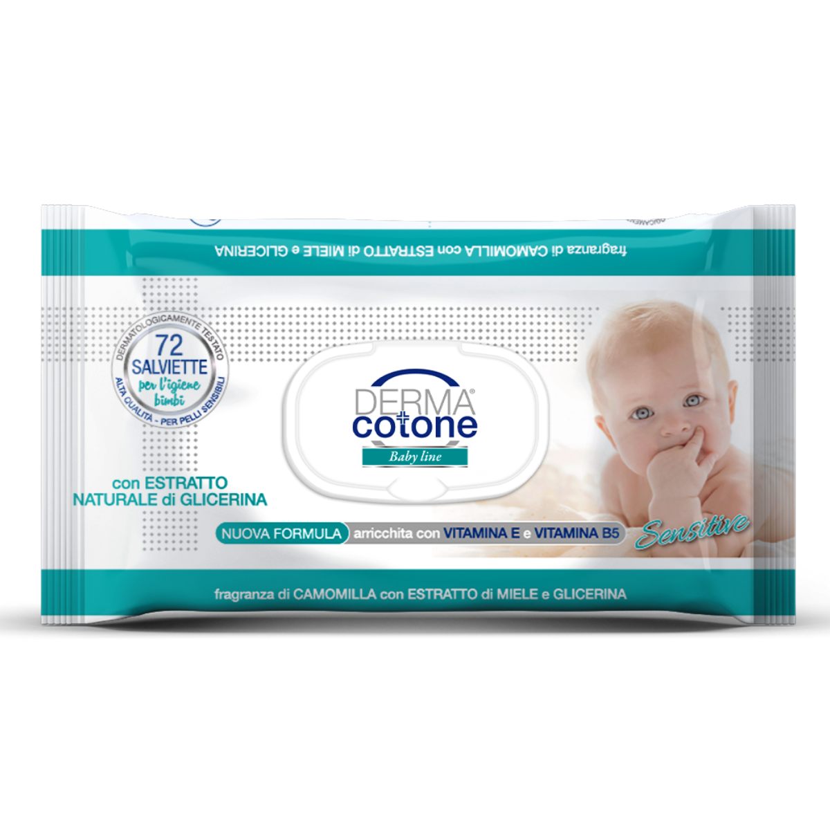 DERMACOTONE SALVIETTE BABY SENSITIVE X 72 POP-UP CAMOMILLA E MIELE