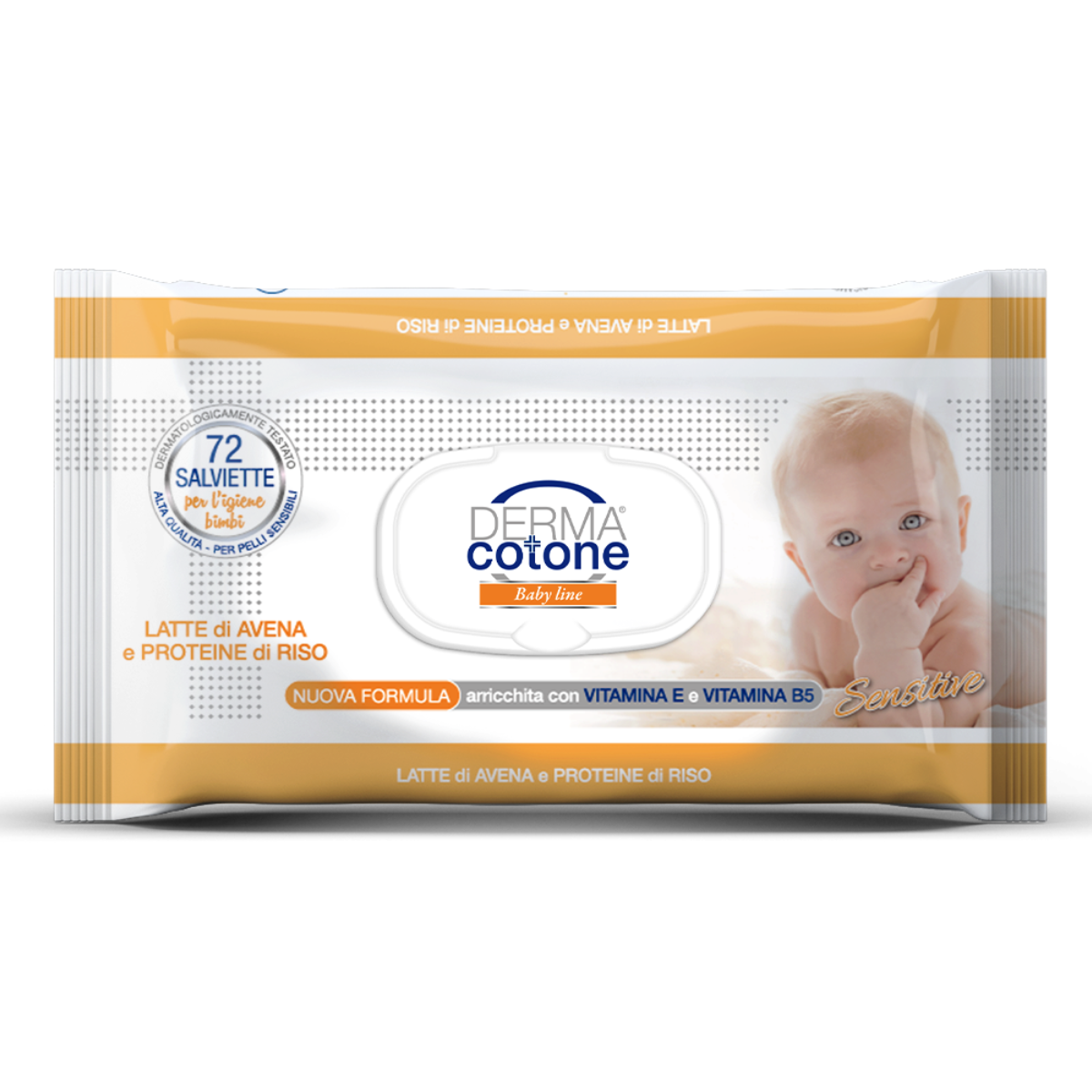 DERMACOTONE SALVIETTE BABY SENSITIVE X 72 POP-UP AVENA E RISO