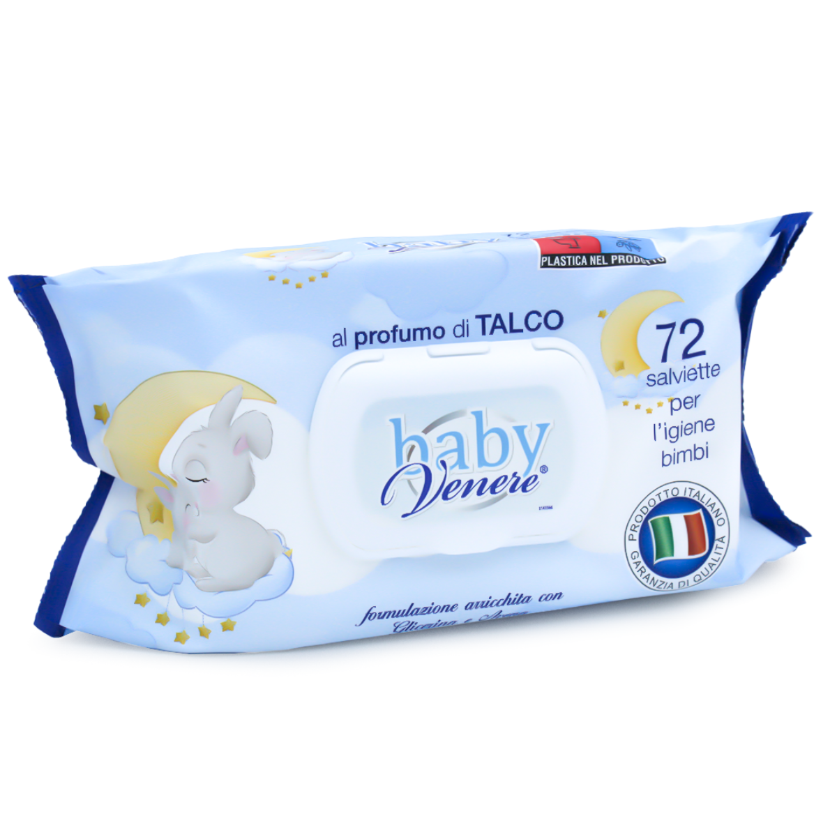 VENERE SALVIETTE BABY X 72 POP-UP TALCO