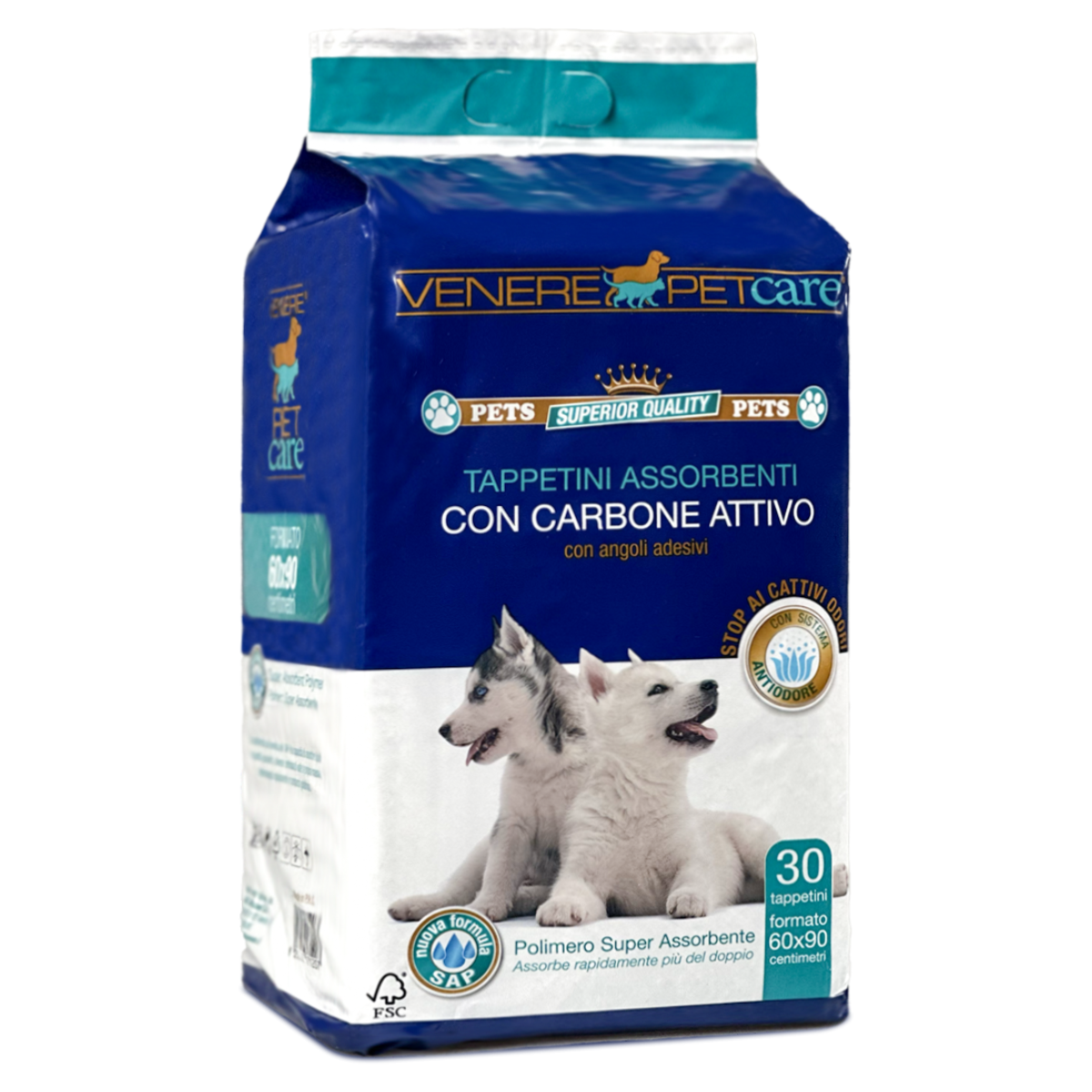 VENERE TAPPETINI ANIMALI 60X90 CARBONI ATTIVI 30 PZ DERMACOTONE