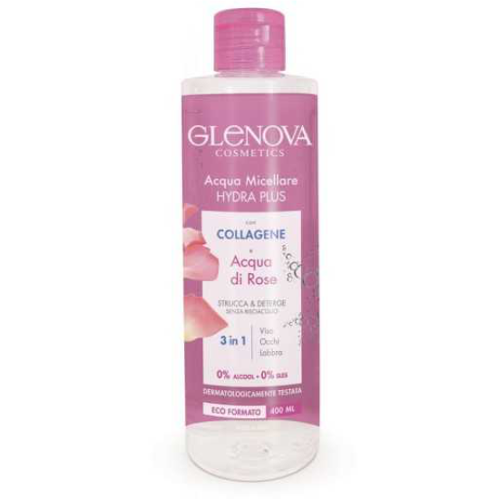 GLENOVA ACQUA MICELLARE 400 ML ACQUA DI ROSE COLLAGENE