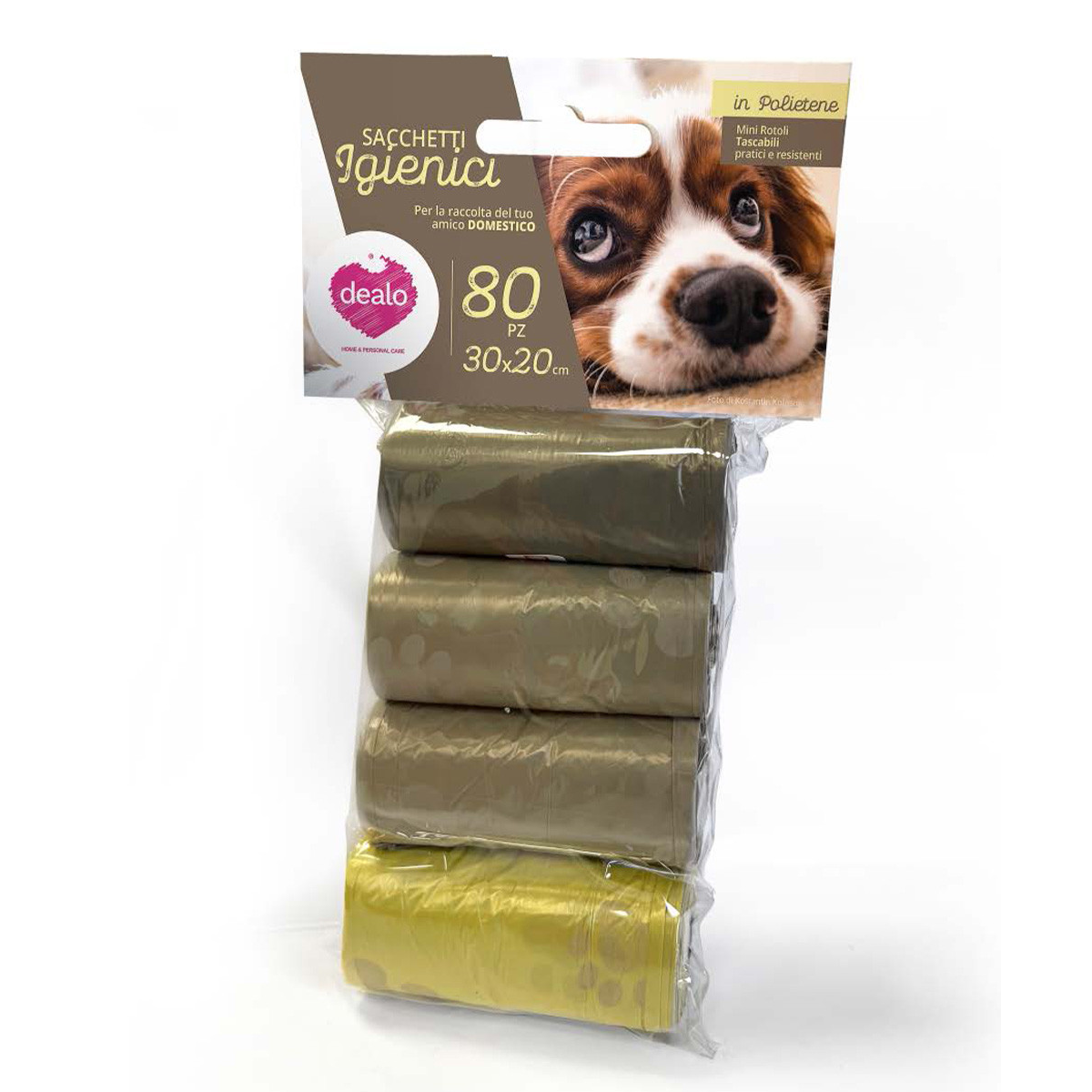 DEALO SACCHETTI IGIENICI PER ANIMALI 80 PZ 20X30