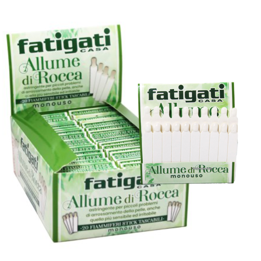 FATIGATI ALLUME DI ROCCA FIAMMIFERI EMOSTATICI POST RASATURA 20 PZ
