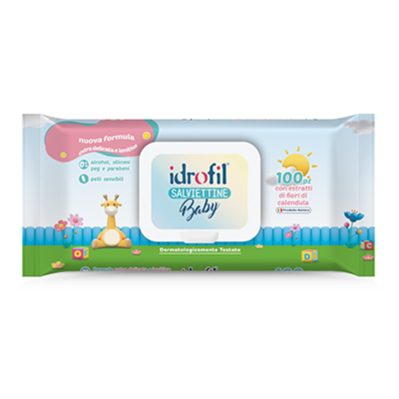 IDROFIL SALVIETTINE BABY 100 PZ UMIDIFICATE POP-UP CALENDULA