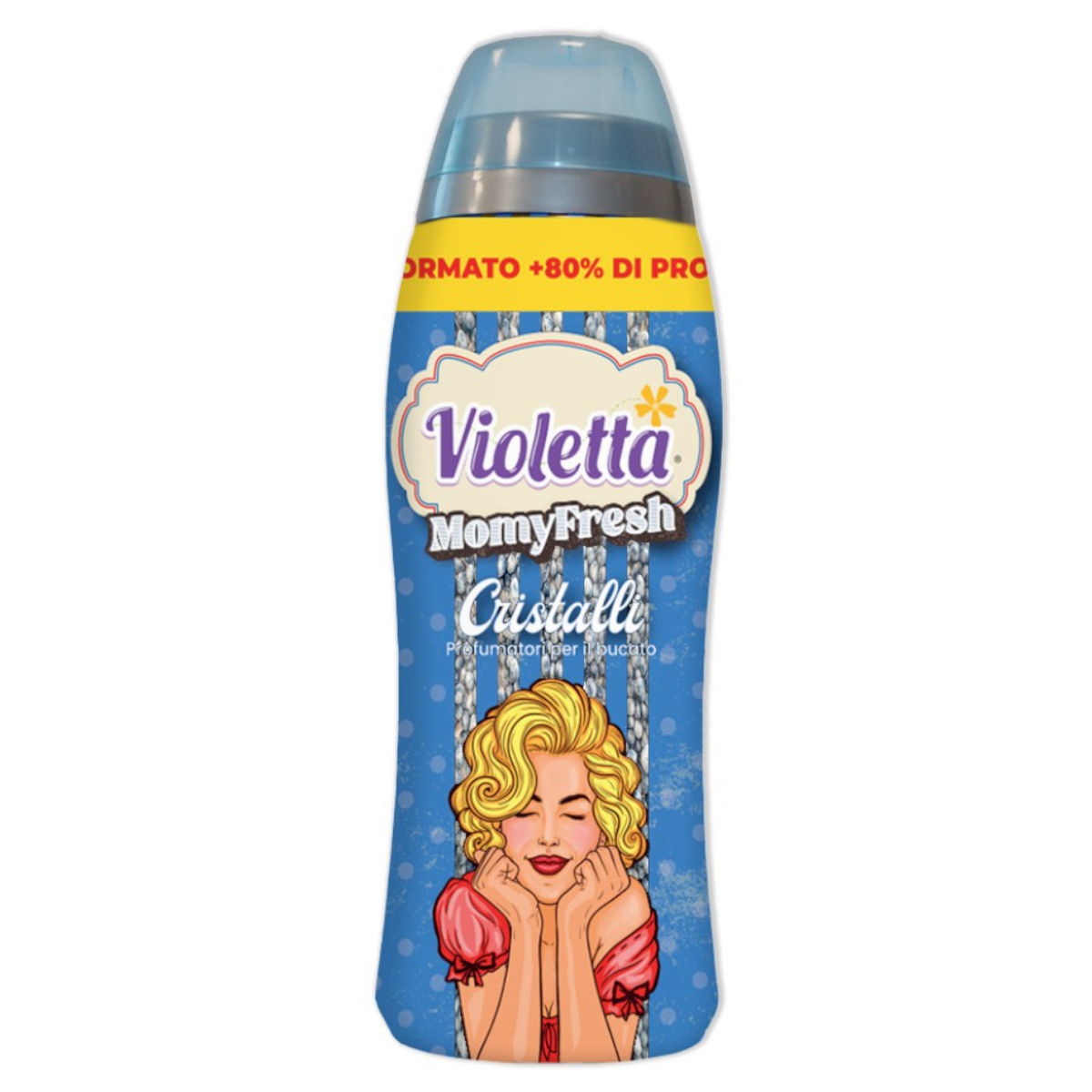 . . . . VIOLETTA PERLE 480gr CRISTALLI PROFUMA BUCATO MOMY FRESH (OFFERTA)