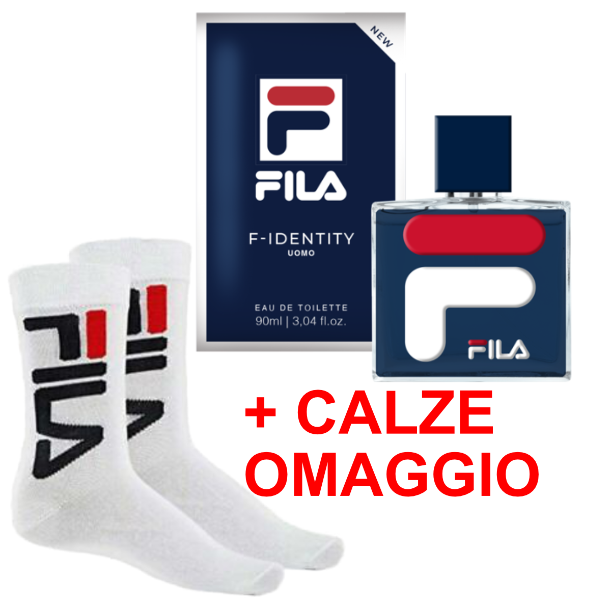 FILA PROFUMO UOMO EDT 90 ML IDENTITY + CALZE OMAGGIO