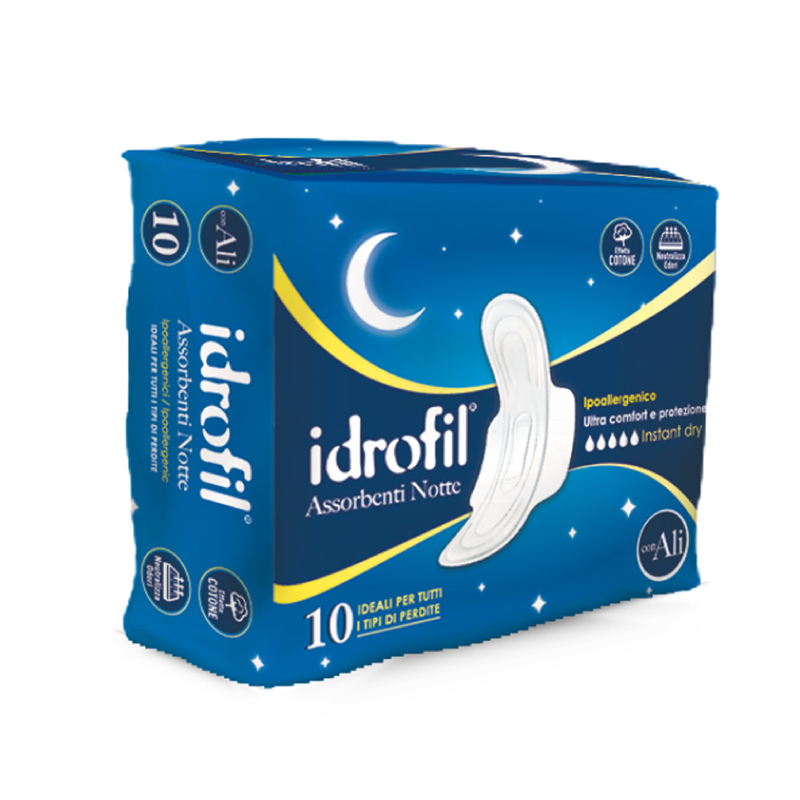 IDROFIL ASSORBENTI ULTRA NOTTE CON ALI 10 PZ