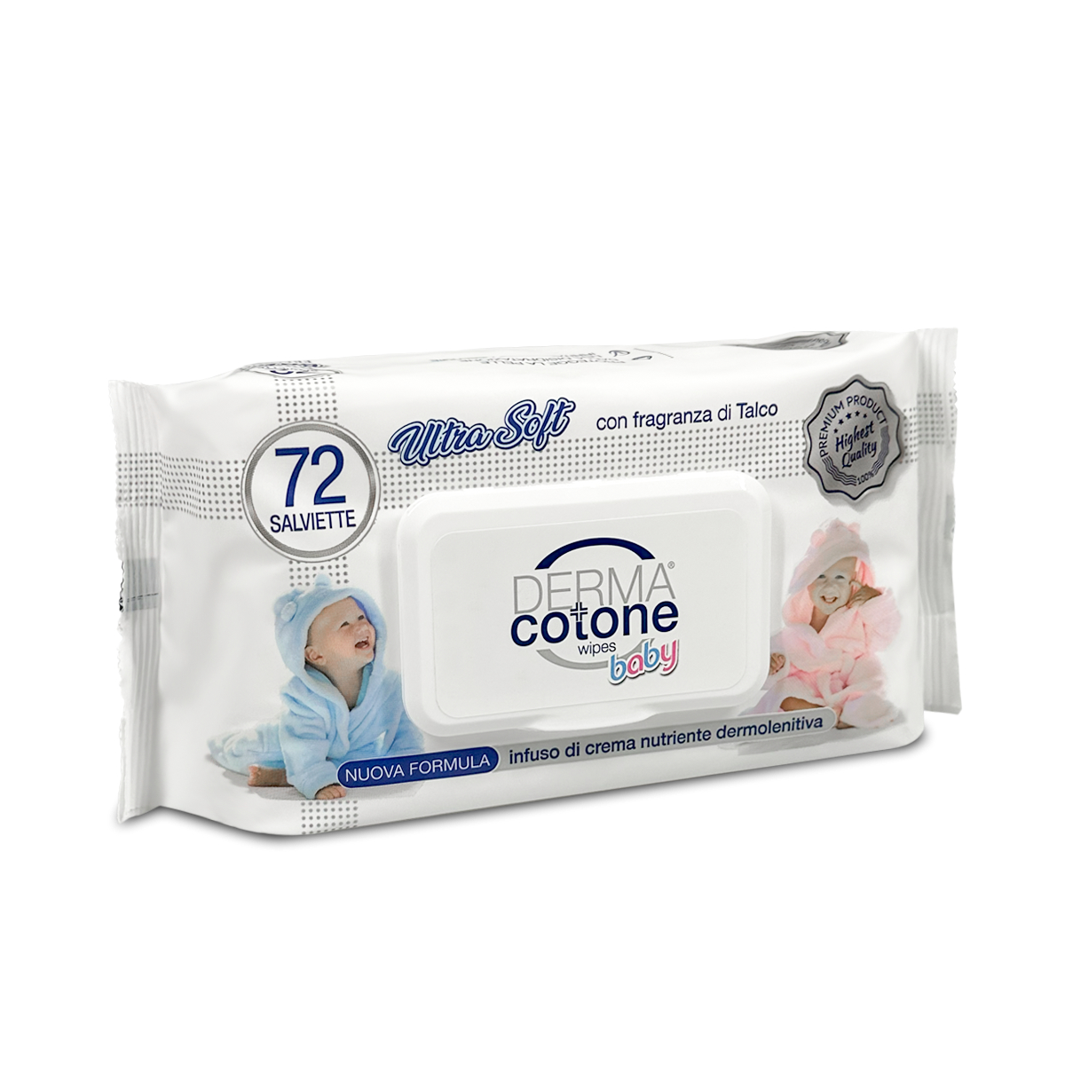 DERMACOTONE SALVIETTE BABY SENSITIVE X 72 POP-UP INFUSO DI CREMA NUTRIENTE DERMOLENITIVA