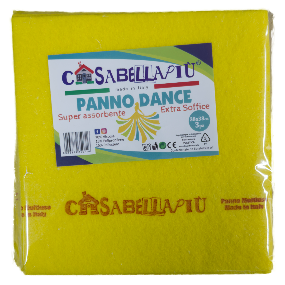 CASABELLA PANNO DANCE SUPER ASSORBENTE 3 PZ