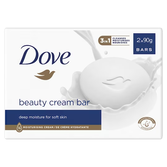 DOVE SAPONETTE CREAM BAR 2 X 90 GR ORIGINAL
