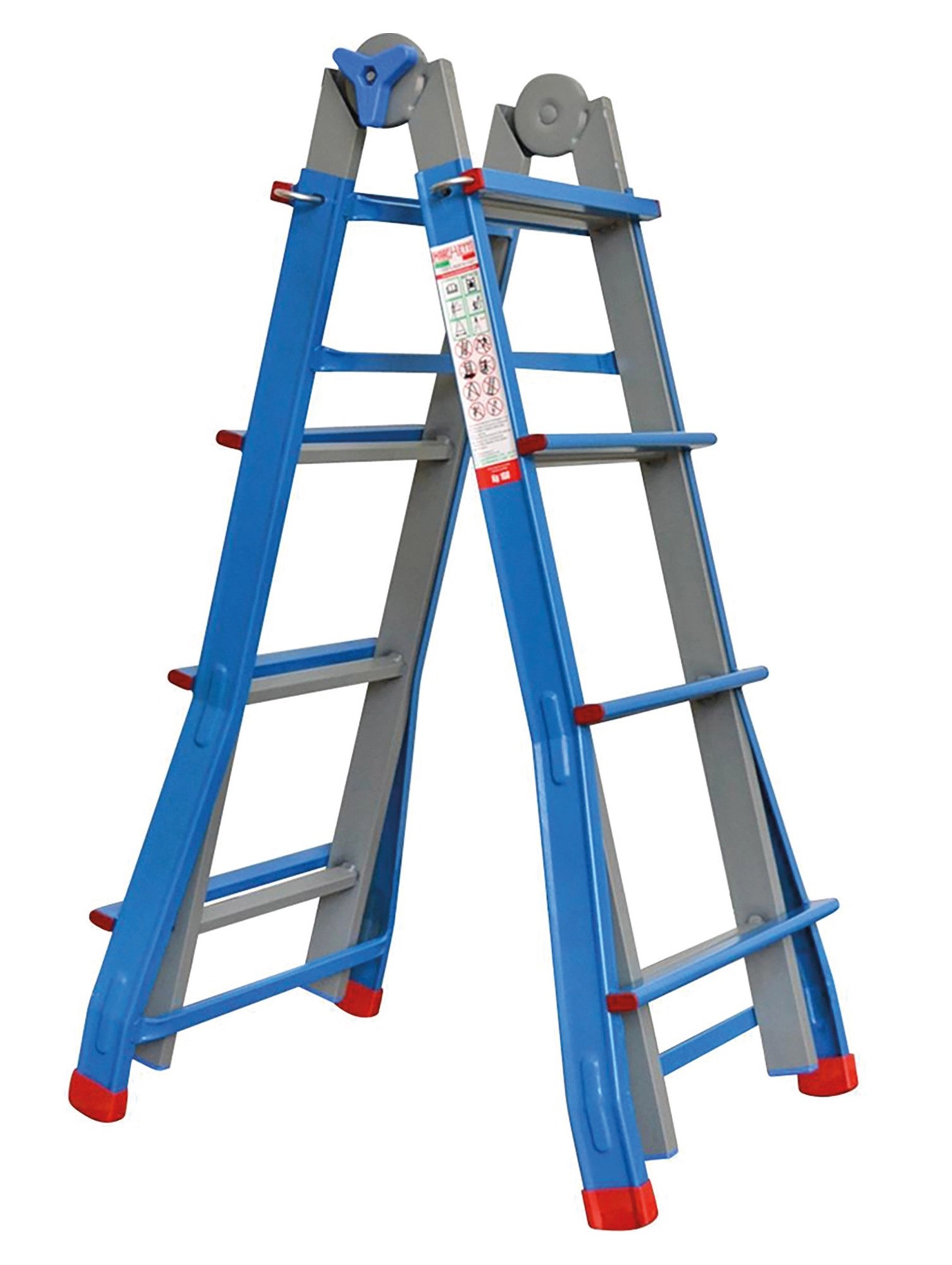 Scala telescopica acciaio 4+4 altezza  MAX 340cm portata 100kg 10039766
