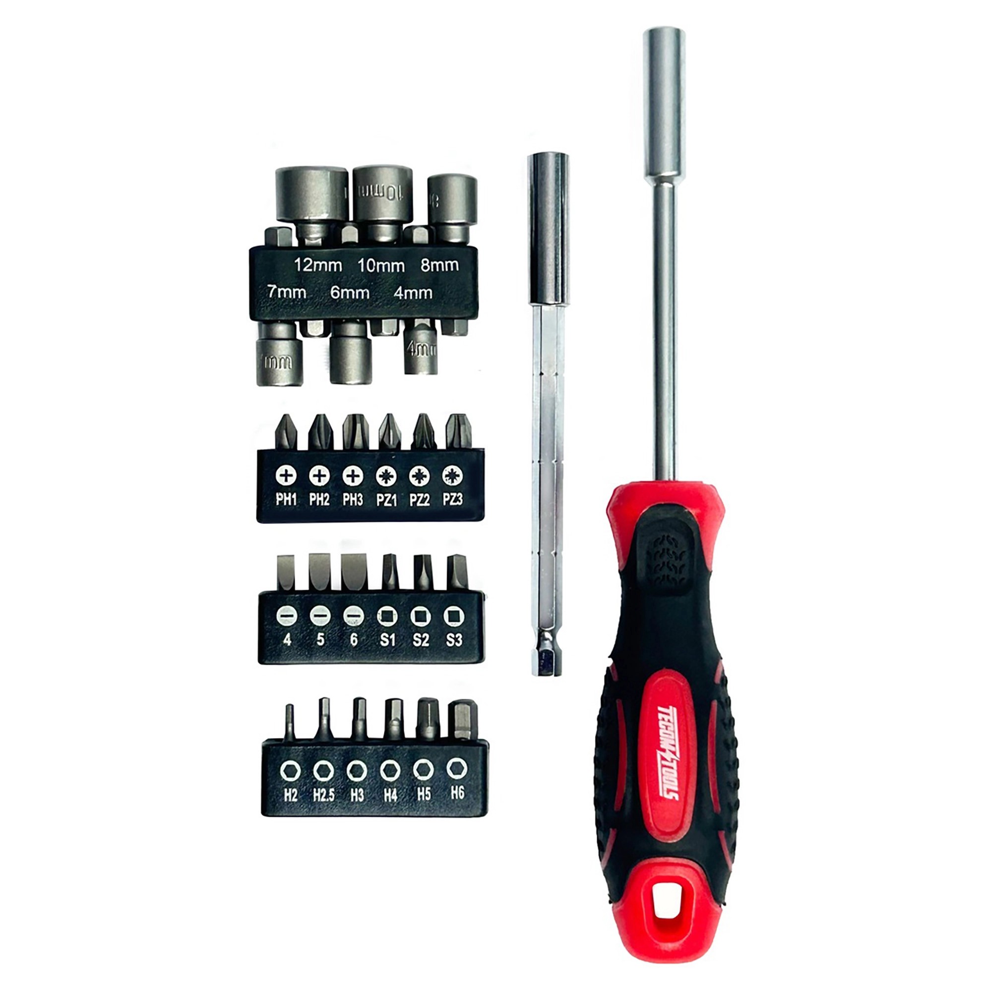 Set 26 pezzi cacciavite ed inserti vari bussole da 4 a 8 mm