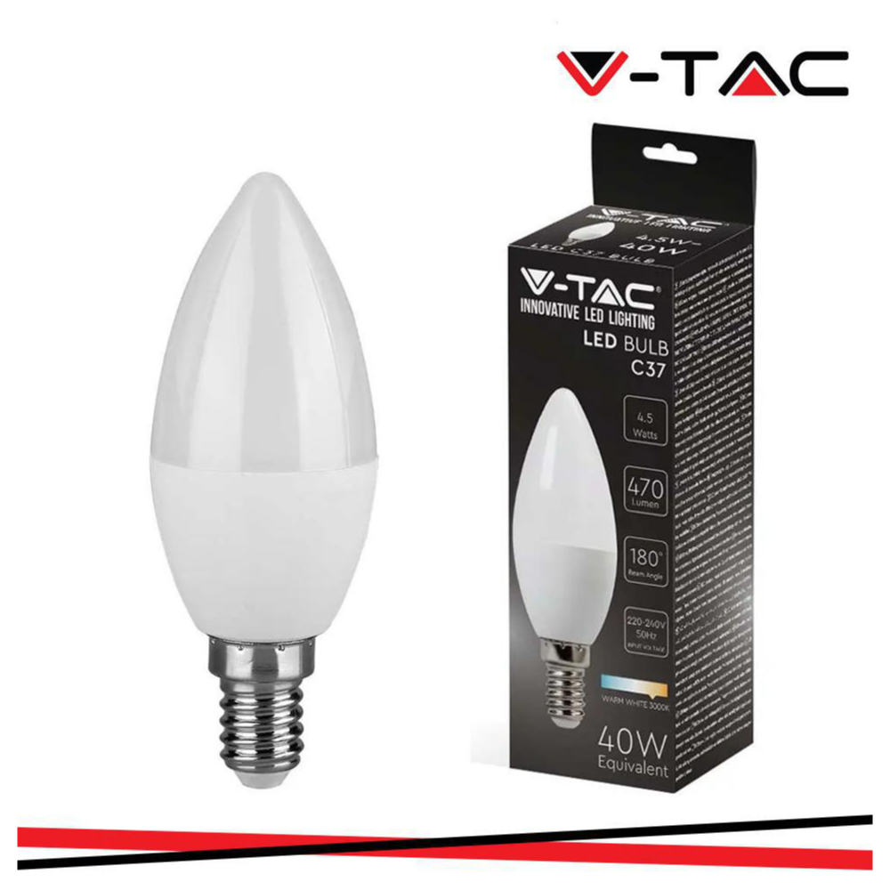LAMPADA LED E14 4.5W 6500K CANDELA LUCE FREDDA